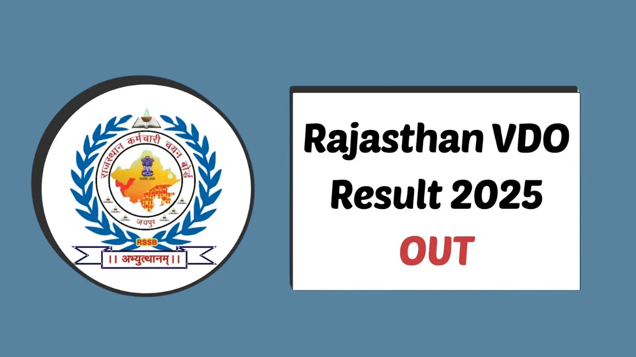 Rajasthan VDO Mains Result 2025 Declared: Download Merit List & Next Steps