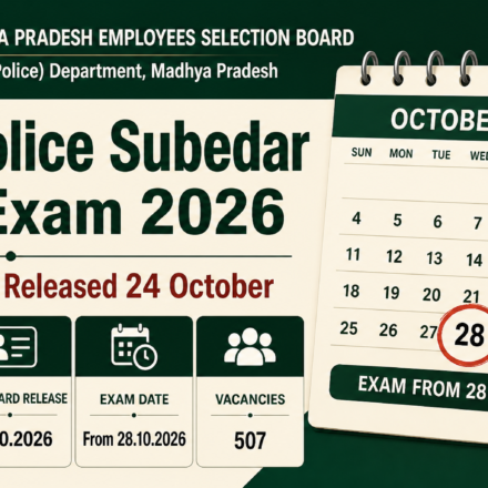 MP Police SI Admit Card 2026 Released at esb.mp.gov.in, How to Download